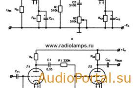 Принципиальные схемы простых регуляторов тембра