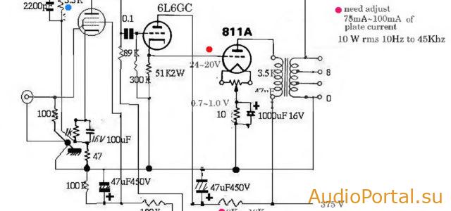 Ламповый усилитель класса Hi-Fi — 811A SE (10 Вт)