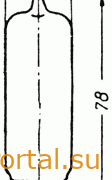 Основные размеры лампы 6П14П