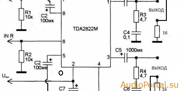 TDA2822 – не стандартная переделка усилителя по схеме ИТУН
