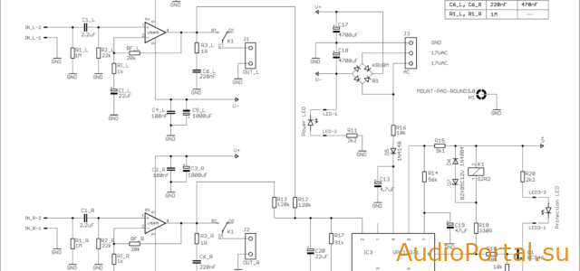 Усилитель мощности на TDA2050/LM1875