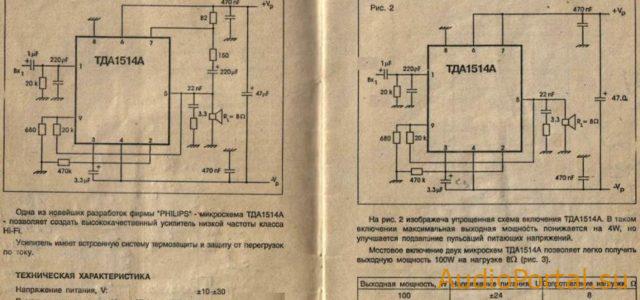 Усилитель на микросхеме TDA1514A (50 Вт/4 Ом)