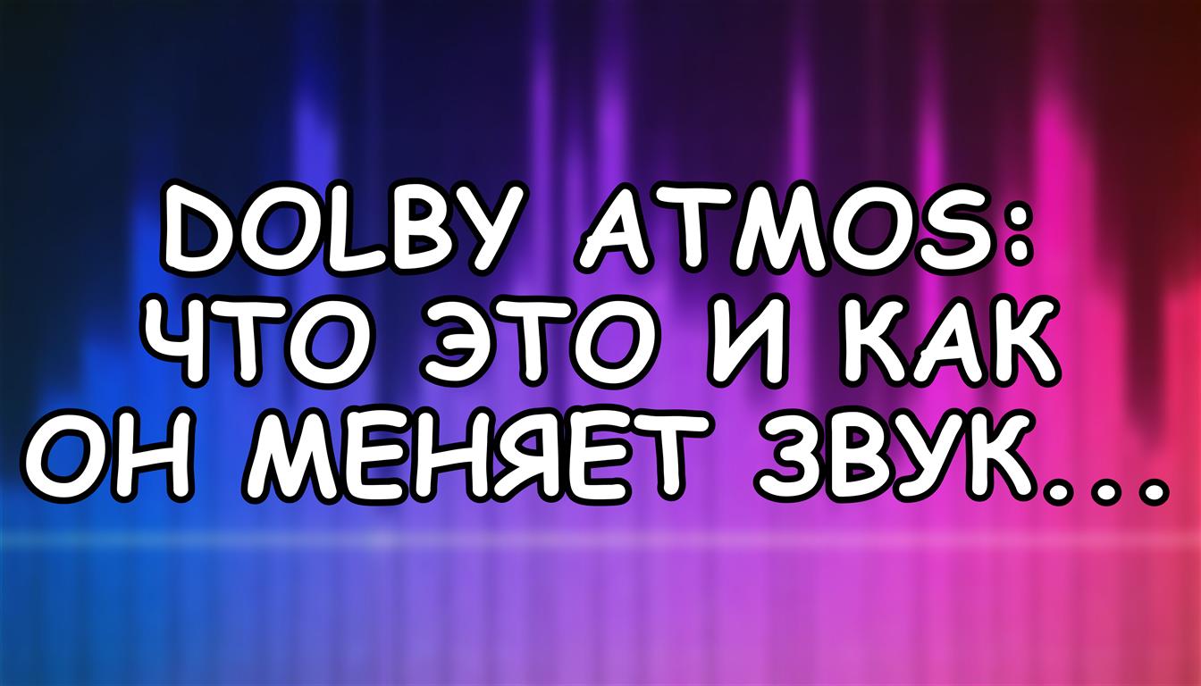 Dolby Atmos: что это и как он меняет звук в вашей гостиной 🎧