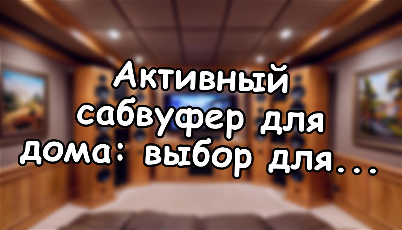 Активный сабвуфер для дома: выбор для малой комнаты