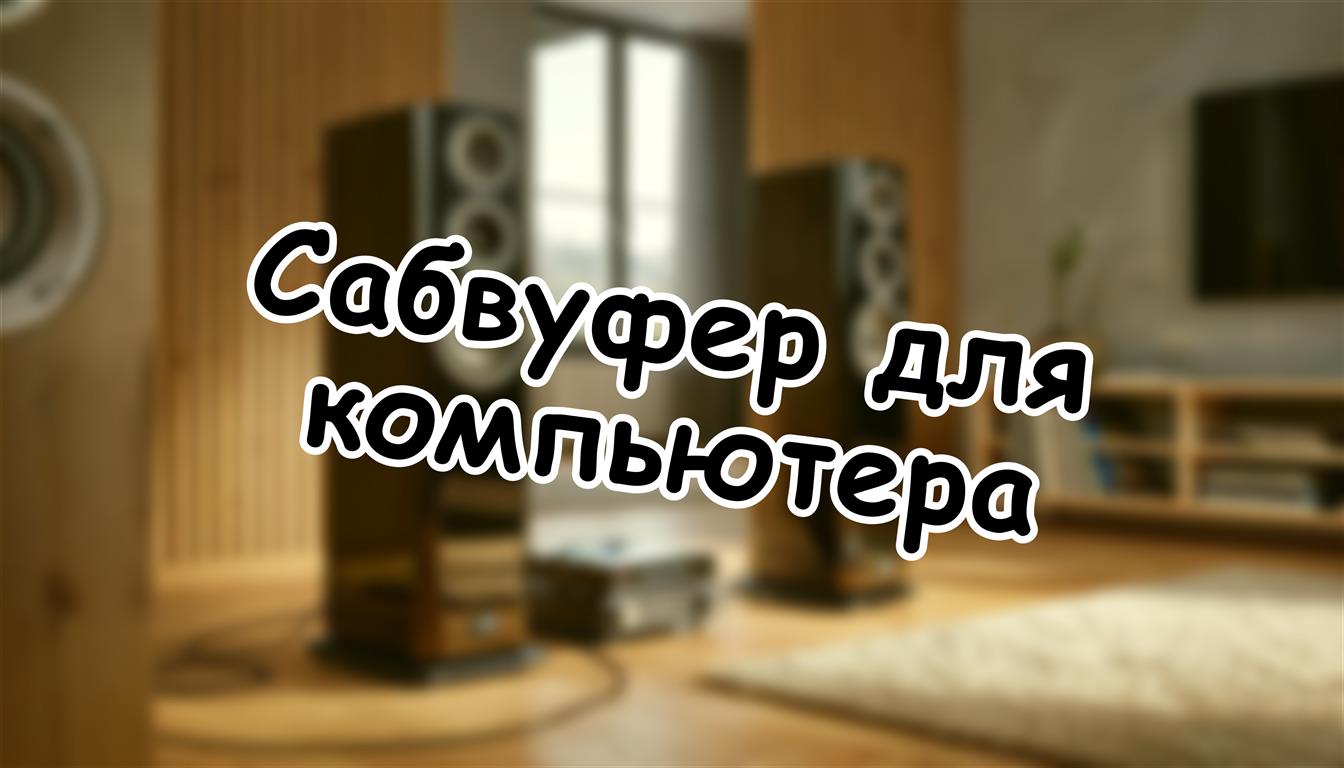 Сабвуфер для компьютера: как не ошибиться в выборе 🔊