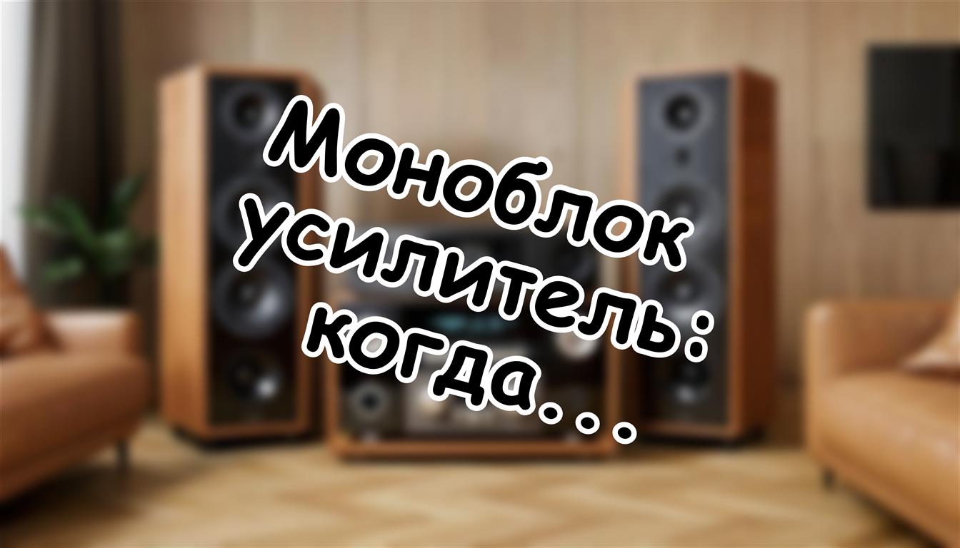Моноблок усилитель: когда разделение каналов меняет звук
