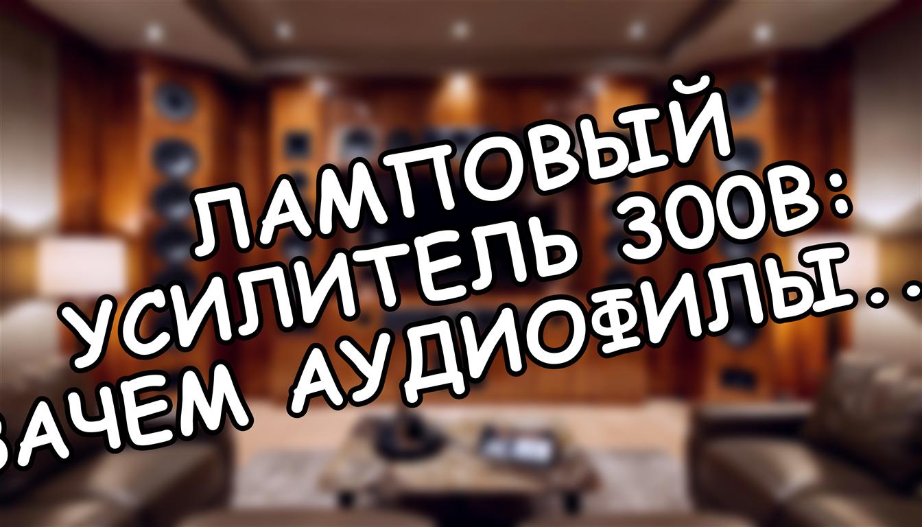 Ламповый усилитель 300B: зачем аудиофилы платят за 8 ватт
