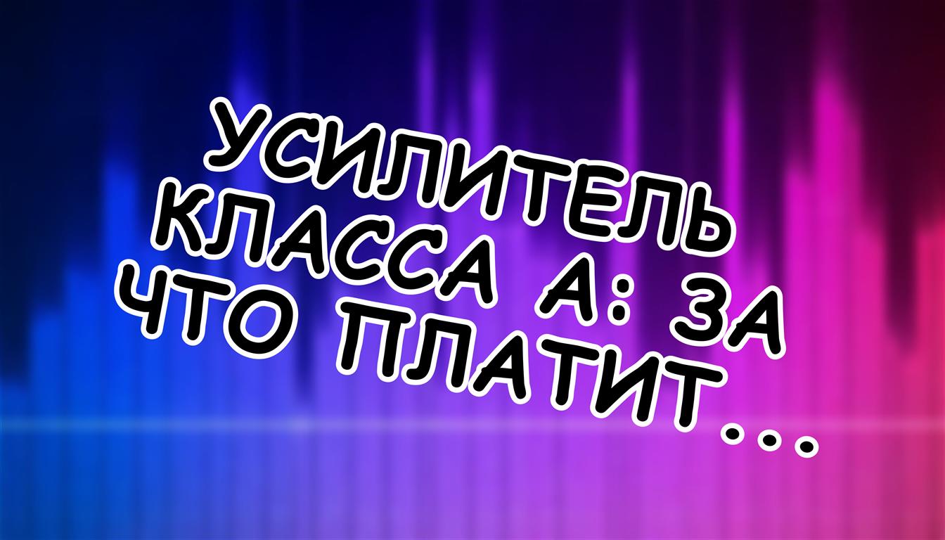 Усилитель класса А: за что платит аудиофил и что получает взамен