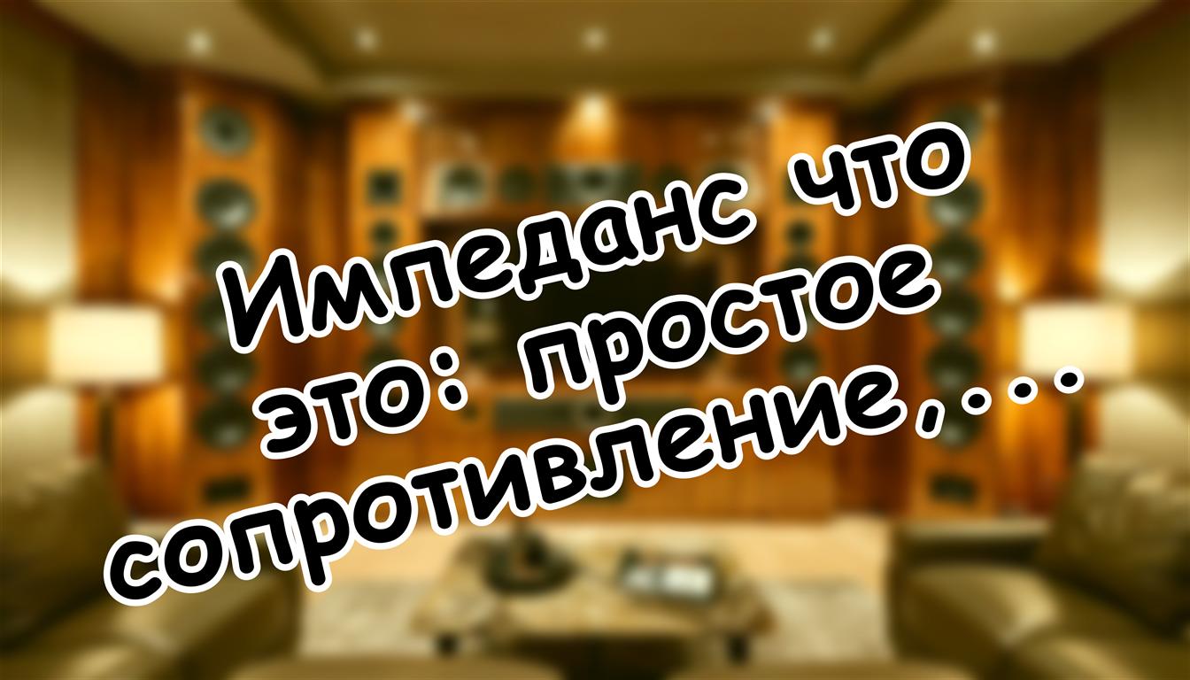 Импеданс что это: простое сопротивление, которое может спасти вашу аппаратуру 🛡️