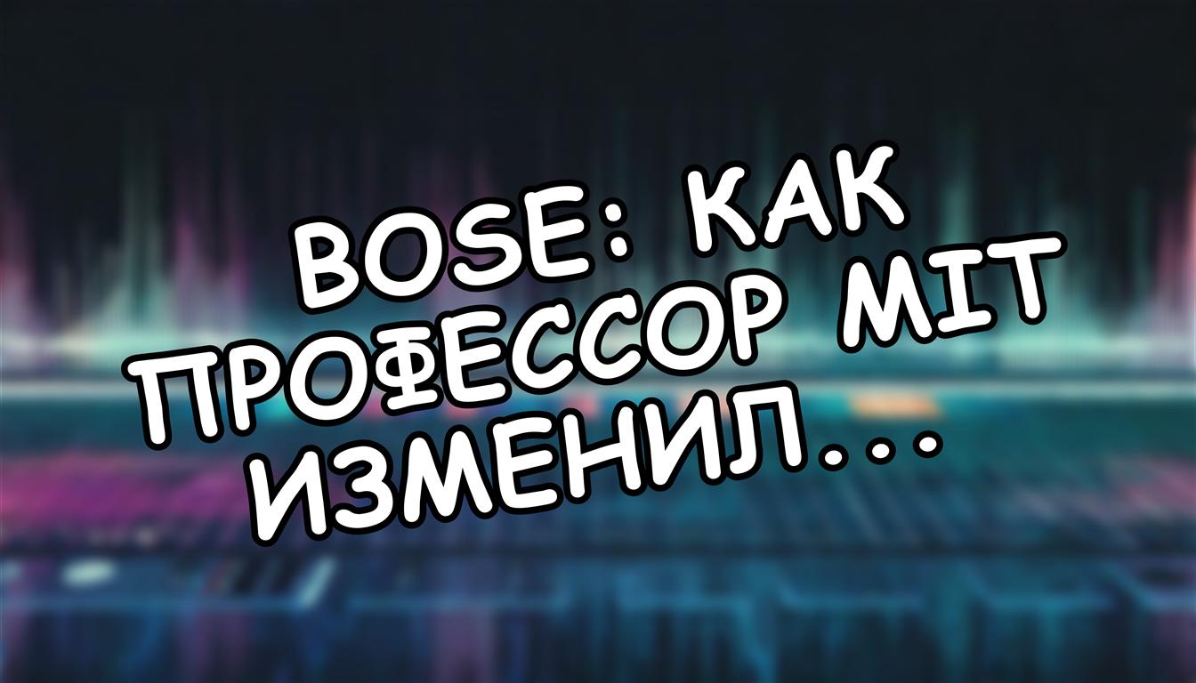 Bose: как профессор MIT изменил домашнее аудио навсегда