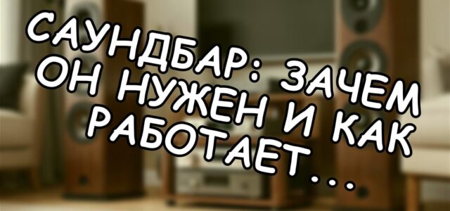 Саундбар: зачем он нужен и как работает 🔉