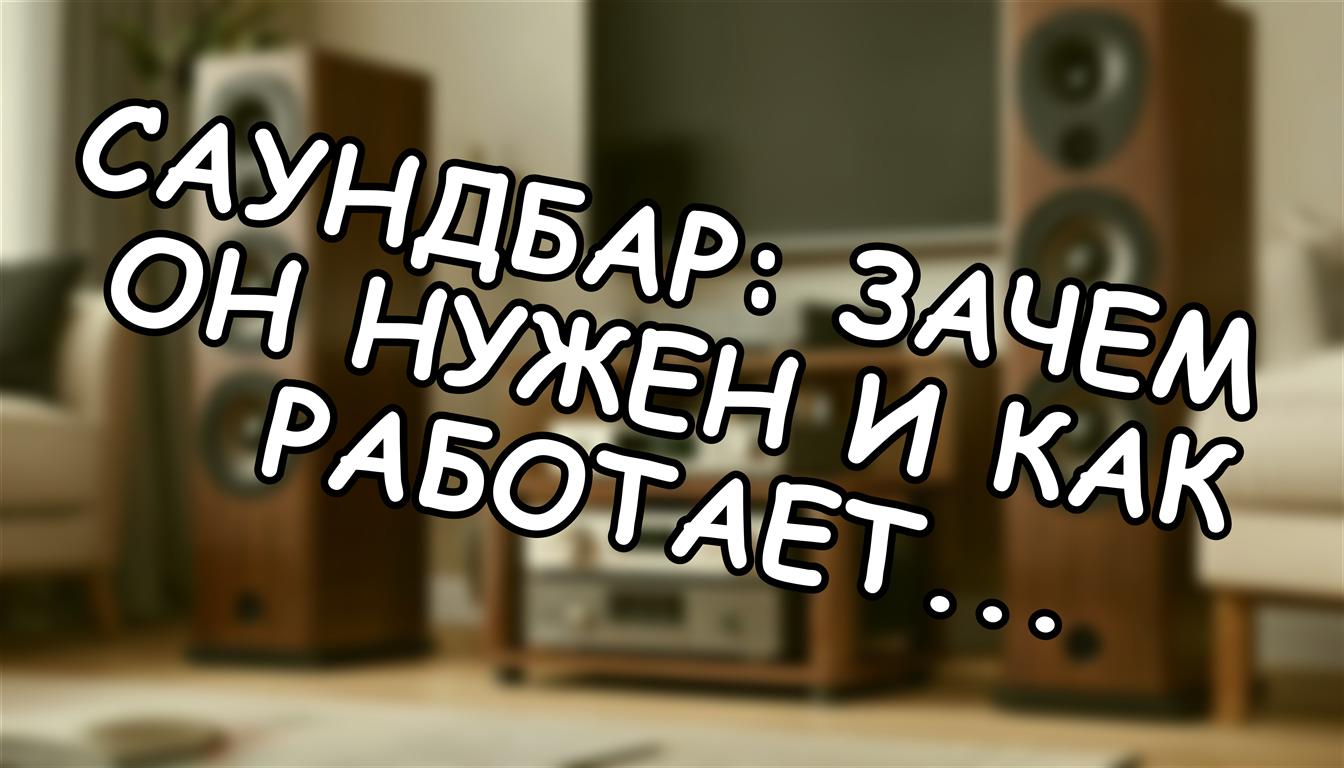 Саундбар: зачем он нужен и как работает 🔉