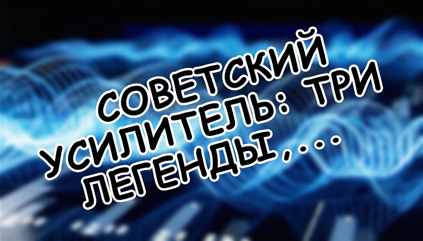 Советский усилитель: три легенды, определившие эпоху отечественного Hi-Fi 🎛️